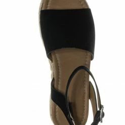Bamboo New Sensational1 Strappy Espadrille Flatform - Jute Braid Platform Sandal