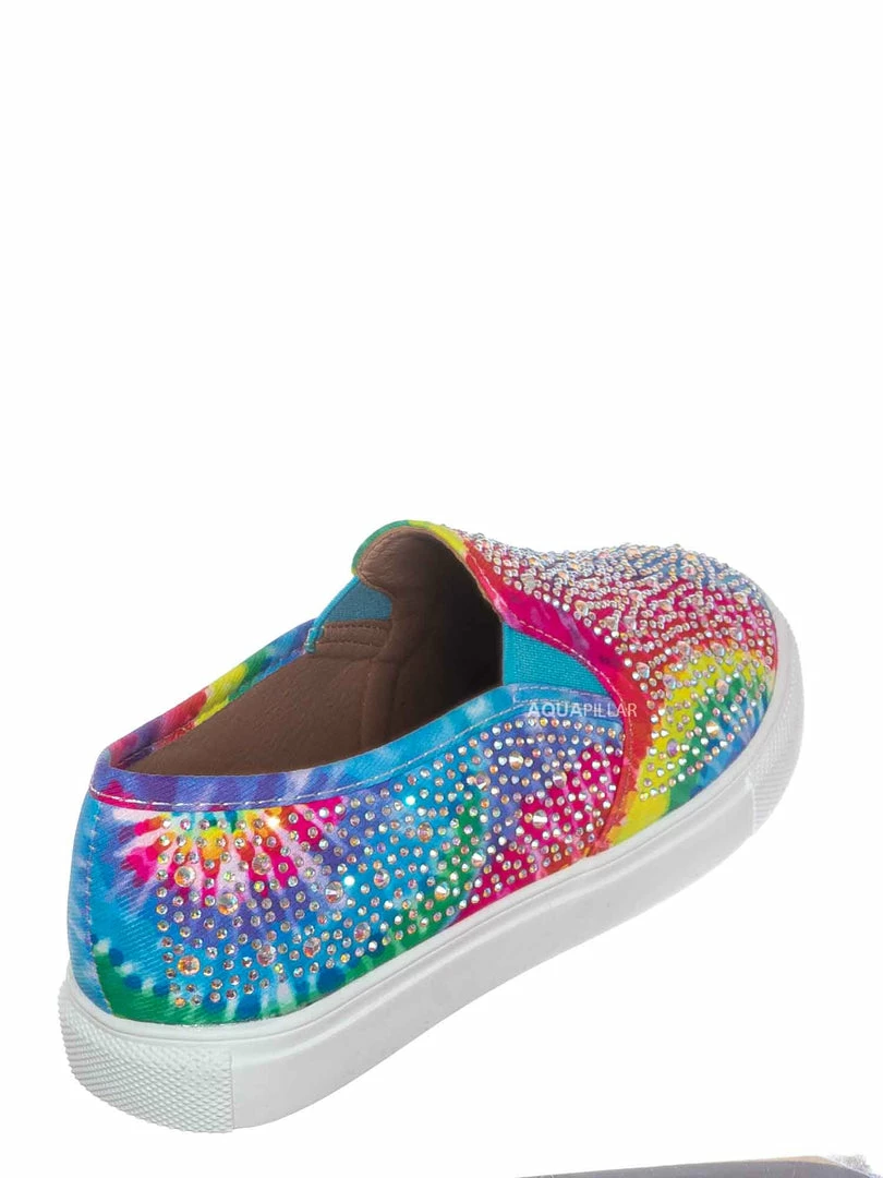 Forever Link Design08K Children Rhinestone Crystal Slip On Sneaker - Kids Girl Sporty Loafer New