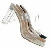 Bonnibel Shia5 Acrylic Vinyl Slipper - Women High Heel Mule New