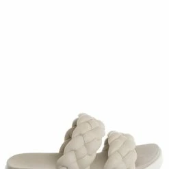 Soda New Popup Molded Footbed Braided Slide - Women Slip On Sandal