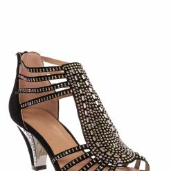 Forever Link Perform60 Rhinestone Crystal High Heel Sandal - Women Glitter Dress Shoes