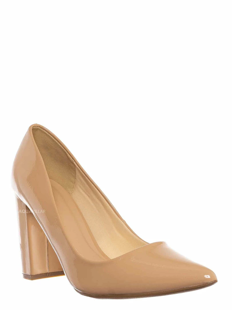 Bamboo Bellflower70 Block Heel Pointed Toe Dress Pump - Women Office Shoes New
