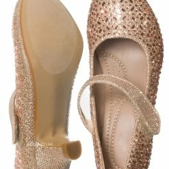 Forever Link New Jemma08K Children Girl Rhinestone Crystal Glitter Pump For Wedding & Parties