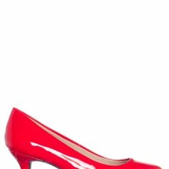 Forever Link Debbi32 Low Heel Round Toe Pump - Women Slip On Dress Shoes