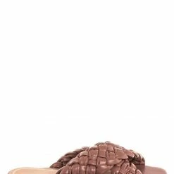 Bamboo Kick61 Thick Braided Woven Slides - Womens Open Squared Toe Slip On Mule Slipper New
