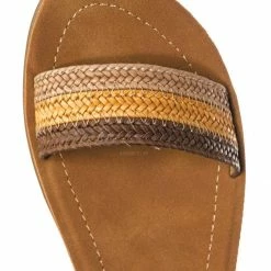 Soda Ample Boho Woven Flat Sandal - Women Contoured Novelty Bohemian Strap New