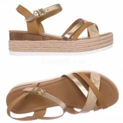 Soda Anita Espadrille Flatform Wedge Sandal - Color Combo Sharktooth Open Toe Shoe New