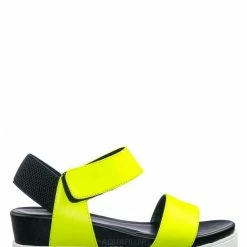 Soda Aster Saw Edge Rubber Outsole Flatform Sandal - Shark Tooth Threaded Outsole