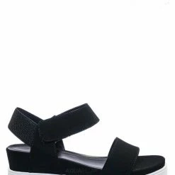 Soda Aster Saw Edge Rubber Outsole Flatform Sandal - Shark Tooth Threaded Outsole