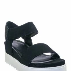 Soda Aster Saw Edge Rubber Outsole Flatform Sandal - Shark Tooth Threaded Outsole