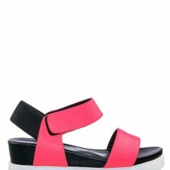 Soda Aster Saw Edge Rubber Outsole Flatform Sandal - Shark Tooth Threaded Outsole