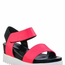 Soda Aster Saw Edge Rubber Outsole Flatform Sandal - Shark Tooth Threaded Outsole