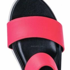 Soda Aster Saw Edge Rubber Outsole Flatform Sandal - Shark Tooth Threaded Outsole
