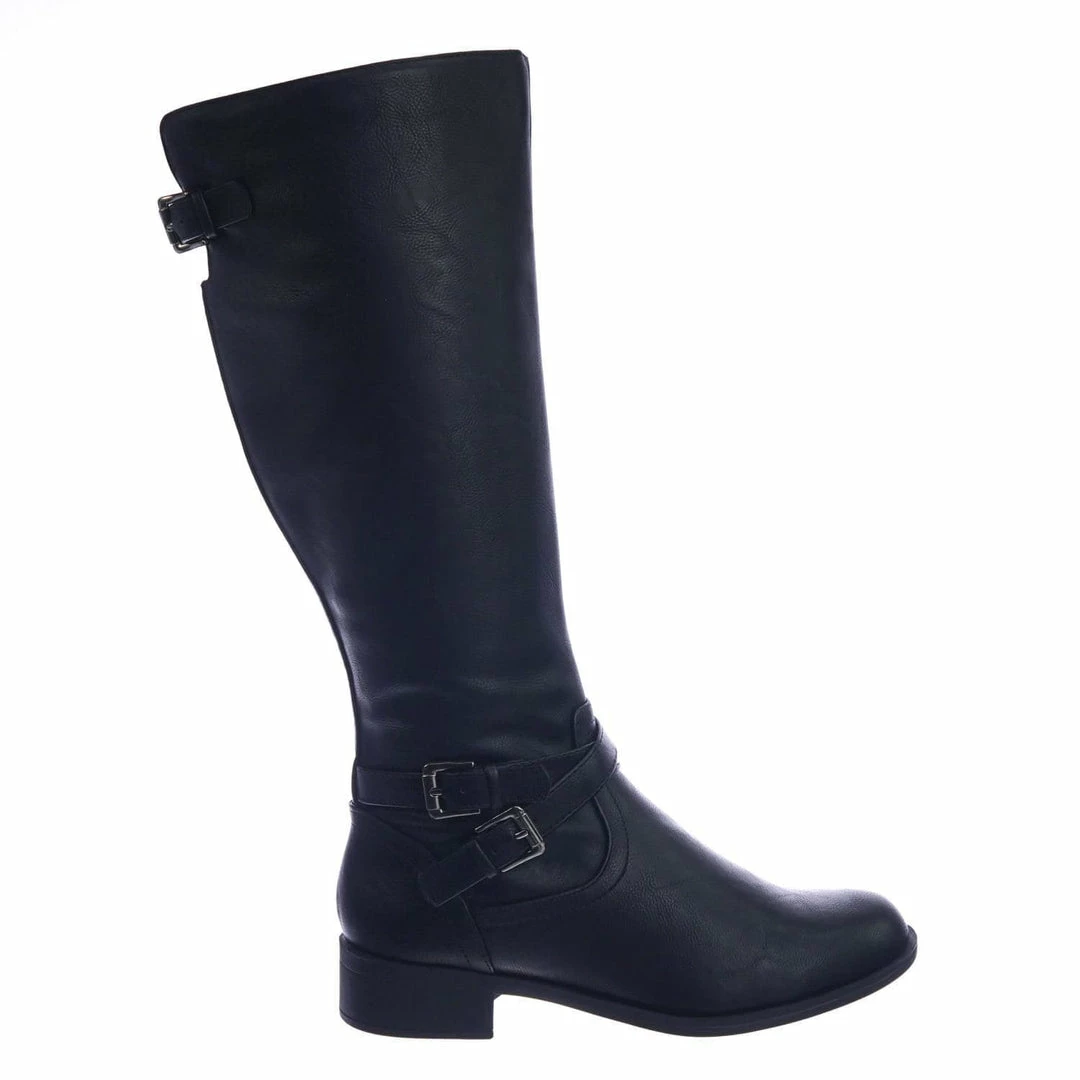 Soda New Bio Equestrian Inspired Fashion Riding Boots W Belt & Zipper Detail