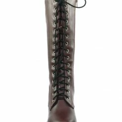 Soda Canopy Block Heel Combat Boots - Women Lug Sole Military Lace Ups New