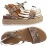 Soda New Clip Vintage Espadrille Jute Wrap Flatform Flat Sandal Shark Tooth Eva Outsole
