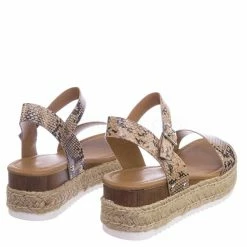 Soda New Clip Vintage Espadrille Jute Wrap Flatform Flat Sandal Shark Tooth Eva Outsole