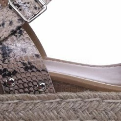 Soda New Clip Vintage Espadrille Jute Wrap Flatform Flat Sandal Shark Tooth Eva Outsole