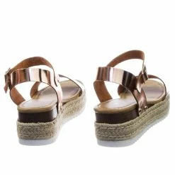 Soda New Clip Vintage Espadrille Jute Wrap Flatform Flat Sandal Shark Tooth Eva Outsole
