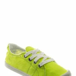 Soda Comfort01K Neon Vintage Flexible Rubber Sneaker - Girl Canvas Comfort Bendable Shoes New