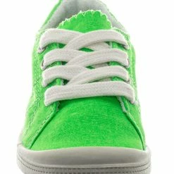 Soda Comfort01K Neon Vintage Flexible Rubber Sneaker - Girl Canvas Comfort Bendable Shoes New