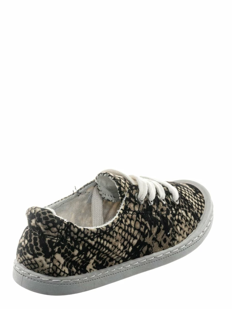 Soda Comfort01K Vintage Flexible Rubber Sneaker - Girl Canvas Comfort Bendable Shoes