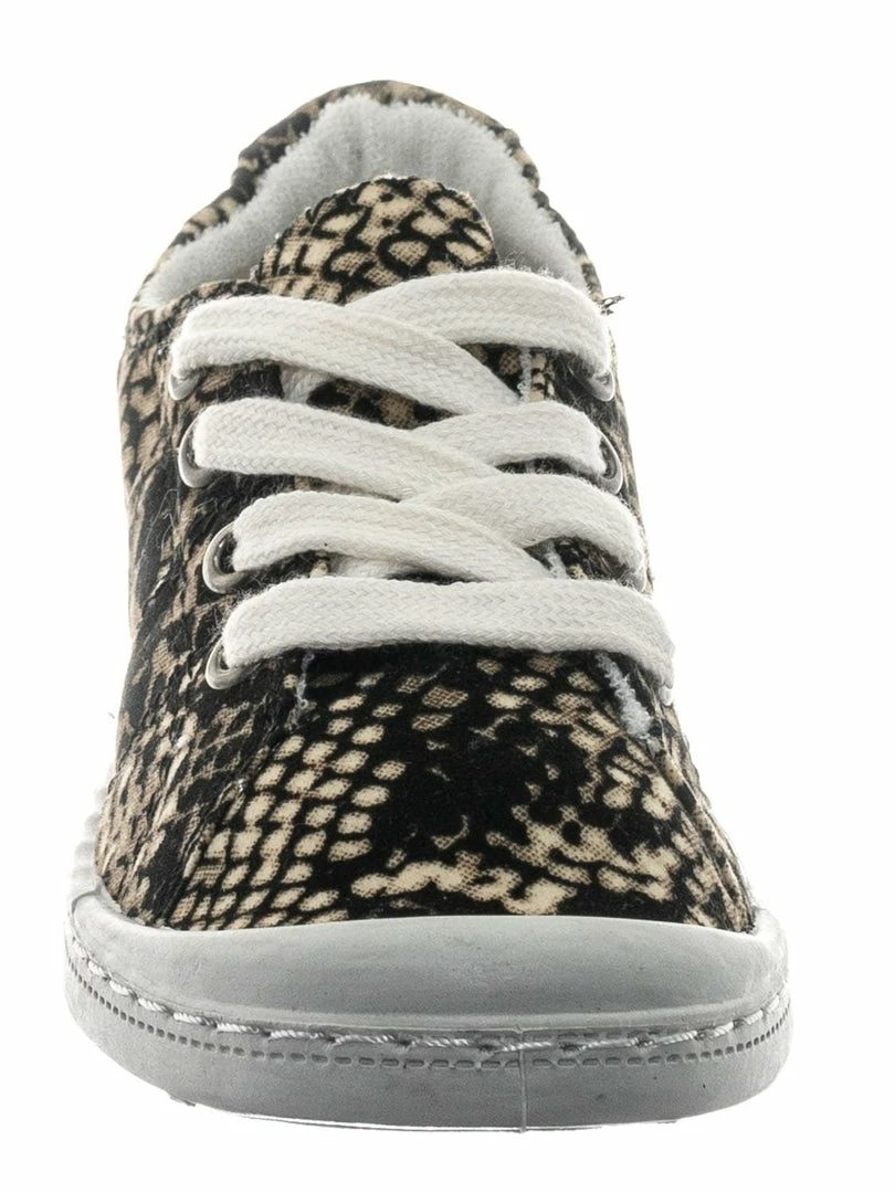 Soda Comfort01K Vintage Flexible Rubber Sneaker - Girl Canvas Comfort Bendable Shoes