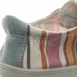 Soda Comfort01K Vintage Flexible Rubber Sneaker - Girl Canvas Comfort Bendable Shoes