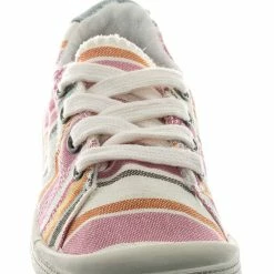 Soda Comfort01K Vintage Flexible Rubber Sneaker - Girl Canvas Comfort Bendable Shoes