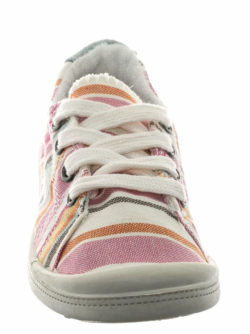 Soda Comfort01K Vintage Flexible Rubber Sneaker - Girl Canvas Comfort Bendable Shoes