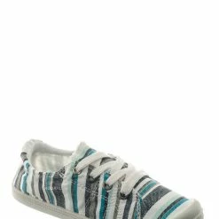 Soda Comfort01K Vintage Flexible Rubber Sneaker - Girl Canvas Comfort Bendable Shoes