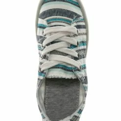 Soda Comfort01K Vintage Flexible Rubber Sneaker - Girl Canvas Comfort Bendable Shoes