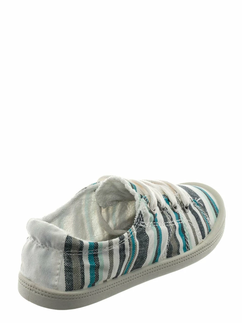 Soda Comfort01K Vintage Flexible Rubber Sneaker - Girl Canvas Comfort Bendable Shoes