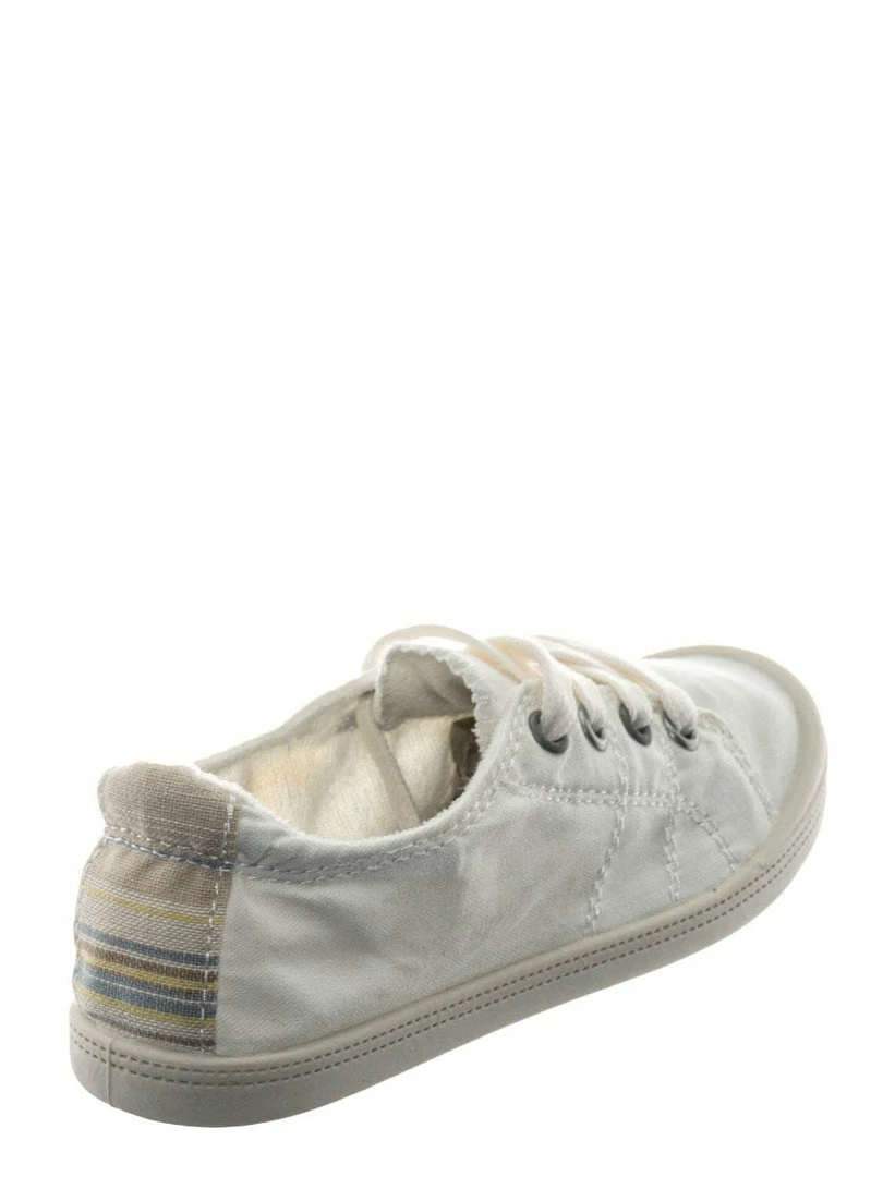 Soda Comfort01K Vintage Flexible Rubber Sneaker - Girl Canvas Comfort Bendable Shoes