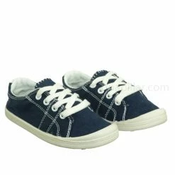 Soda Comfort01K Vintage Flexible Rubber Sneaker - Girl Canvas Comfort Bendable Shoes