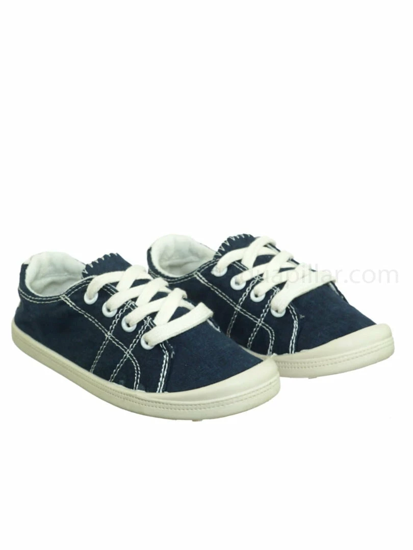 Soda Comfort01K Vintage Flexible Rubber Sneaker - Girl Canvas Comfort Bendable Shoes