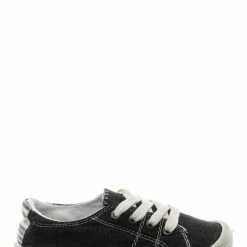 Soda Comfort01K Vintage Flexible Rubber Sneaker - Girl Canvas Comfort Bendable Shoes