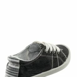 Soda Comfort01K Vintage Flexible Rubber Sneaker - Girl Canvas Comfort Bendable Shoes