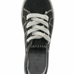 Soda Comfort01K Vintage Flexible Rubber Sneaker - Girl Canvas Comfort Bendable Shoes