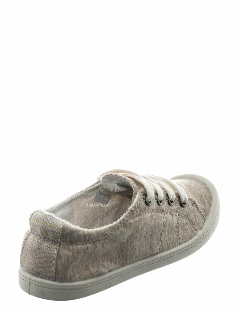 Soda Comfort01K Vintage Flexible Rubber Sneaker - Girl Canvas Comfort Bendable Shoes