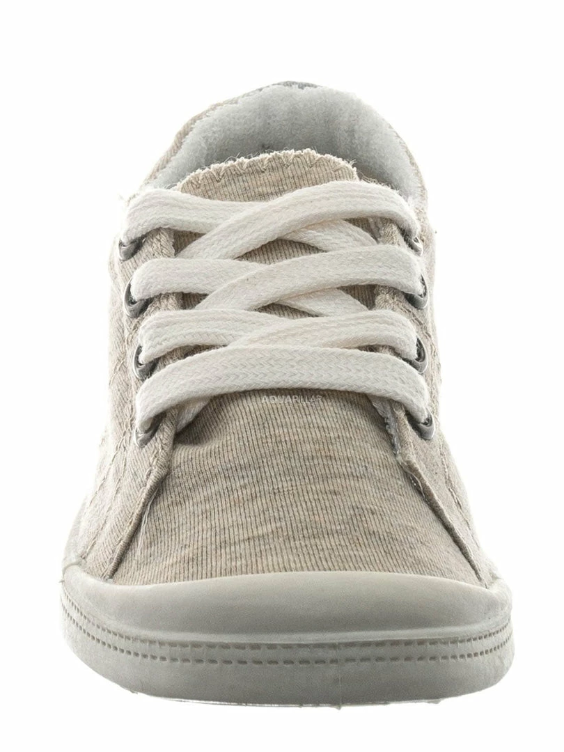 Soda Comfort01K Vintage Flexible Rubber Sneaker - Girl Canvas Comfort Bendable Shoes