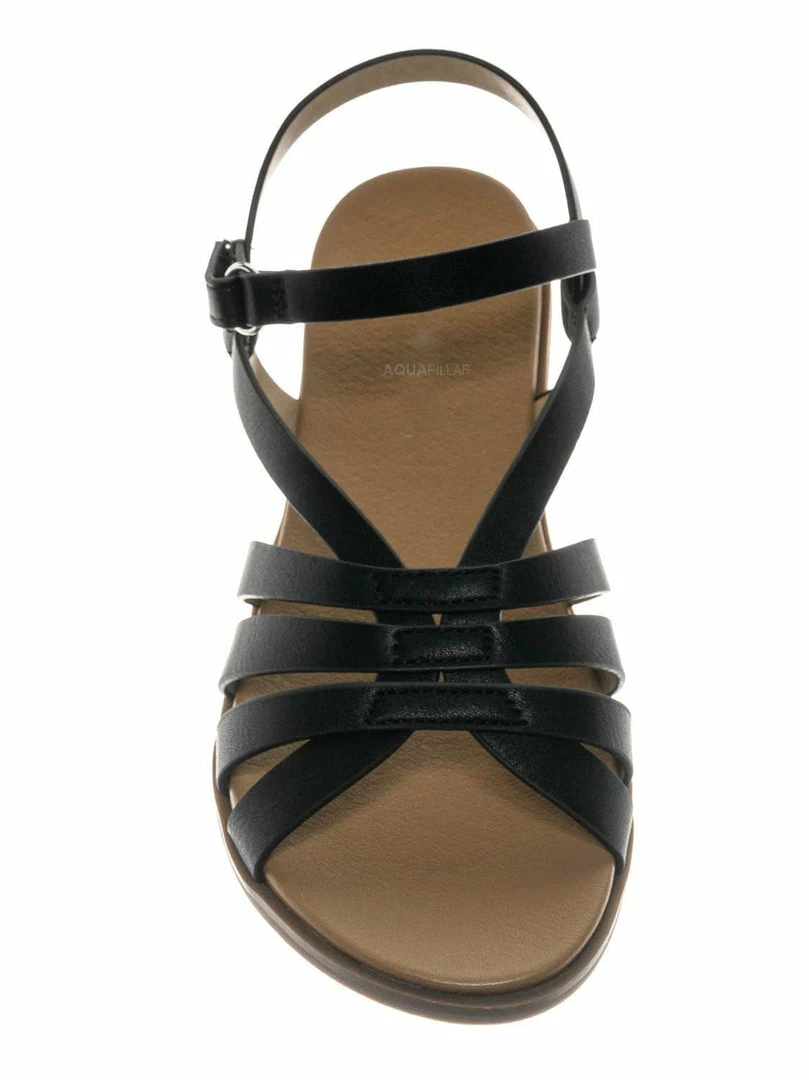 Soda Create2 Childrens Gummy Cage Sandal - Kids Woven Huarache Strappy Shoes