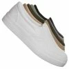 Soda New Croft Perforated Padded Platform Sneaker - Slip On Slide In Athleisure Loafers