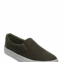 Soda New Croft Perforated Padded Platform Sneaker - Slip On Slide In Athleisure Loafers