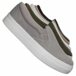 Soda New Croft Perforated Padded Platform Sneaker - Slip On Slide In Athleisure Loafers