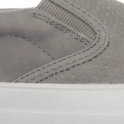 Soda New Croft Perforated Padded Platform Sneaker - Slip On Slide In Athleisure Loafers