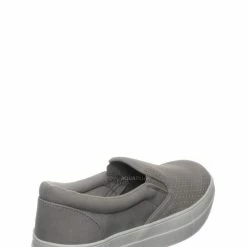 Soda New Croft Perforated Padded Platform Sneaker - Slip On Slide In Athleisure Loafers