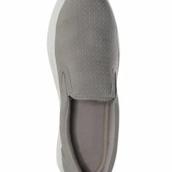 Soda New Croft Perforated Padded Platform Sneaker - Slip On Slide In Athleisure Loafers