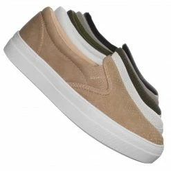 Soda New Croft Perforated Padded Platform Sneaker - Slip On Slide In Athleisure Loafers