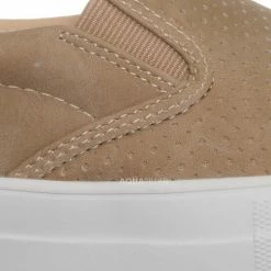 Soda New Croft Perforated Padded Platform Sneaker - Slip On Slide In Athleisure Loafers